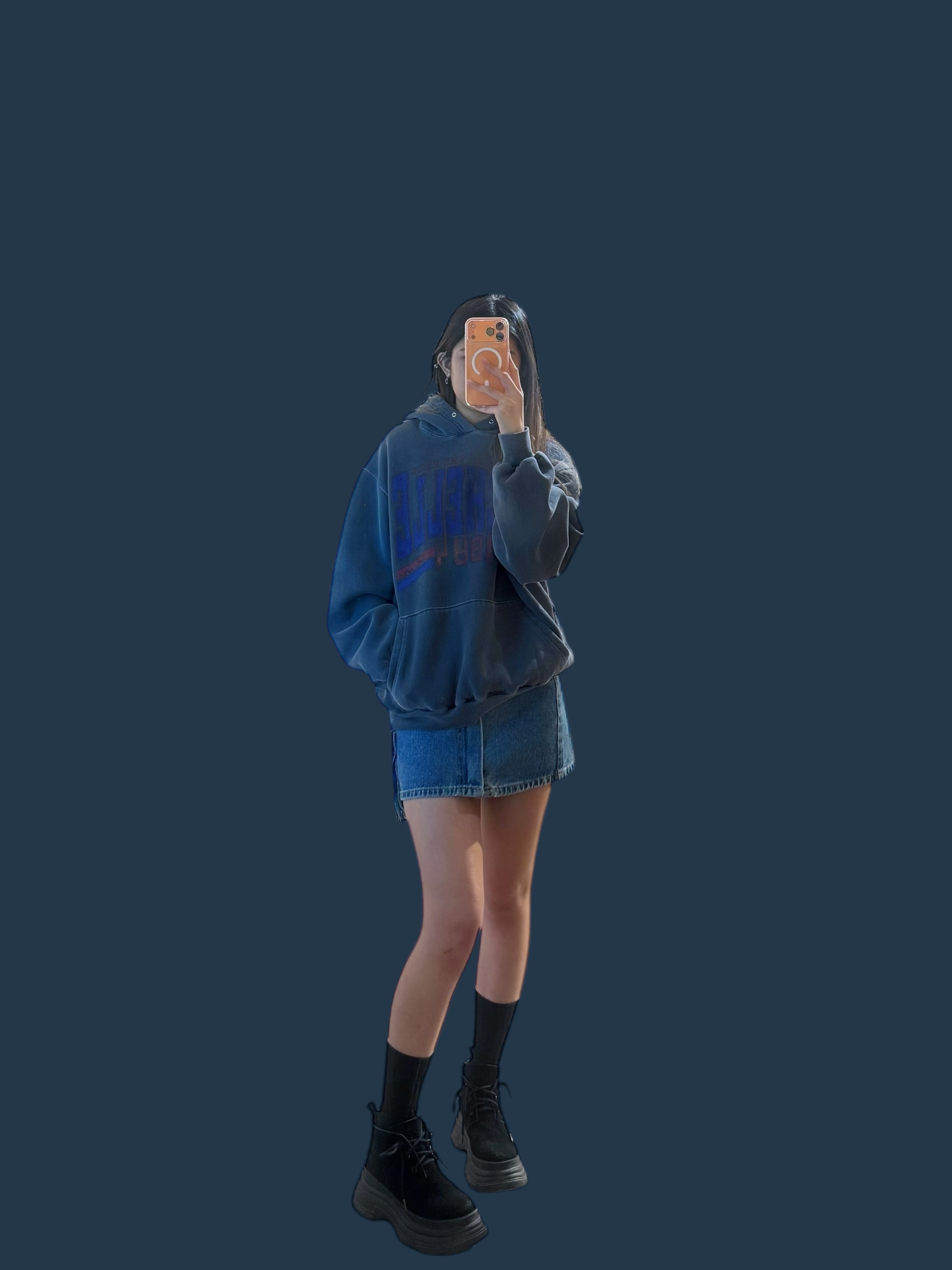 “MICHELLE”有帽洗水衛衣