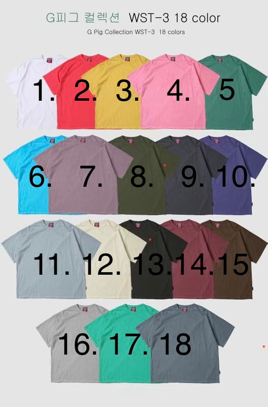 WST-3 洗水短袖長Tee