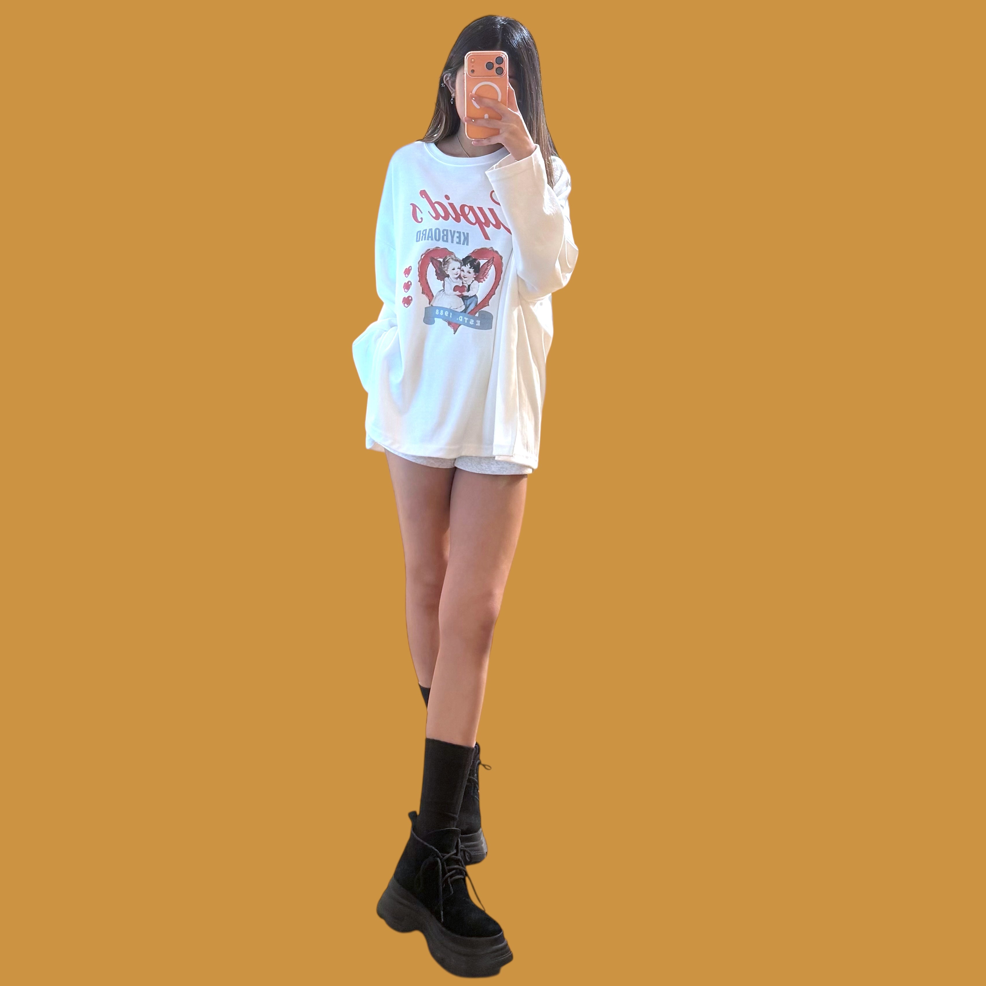 天使側開叉衛衣