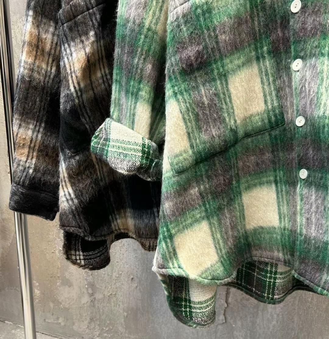 checkered fleece shirt