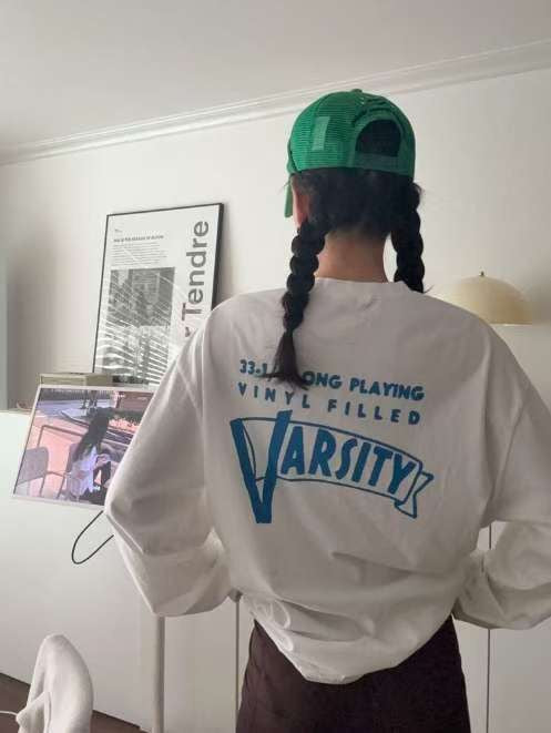 VARSITY長袖Tee