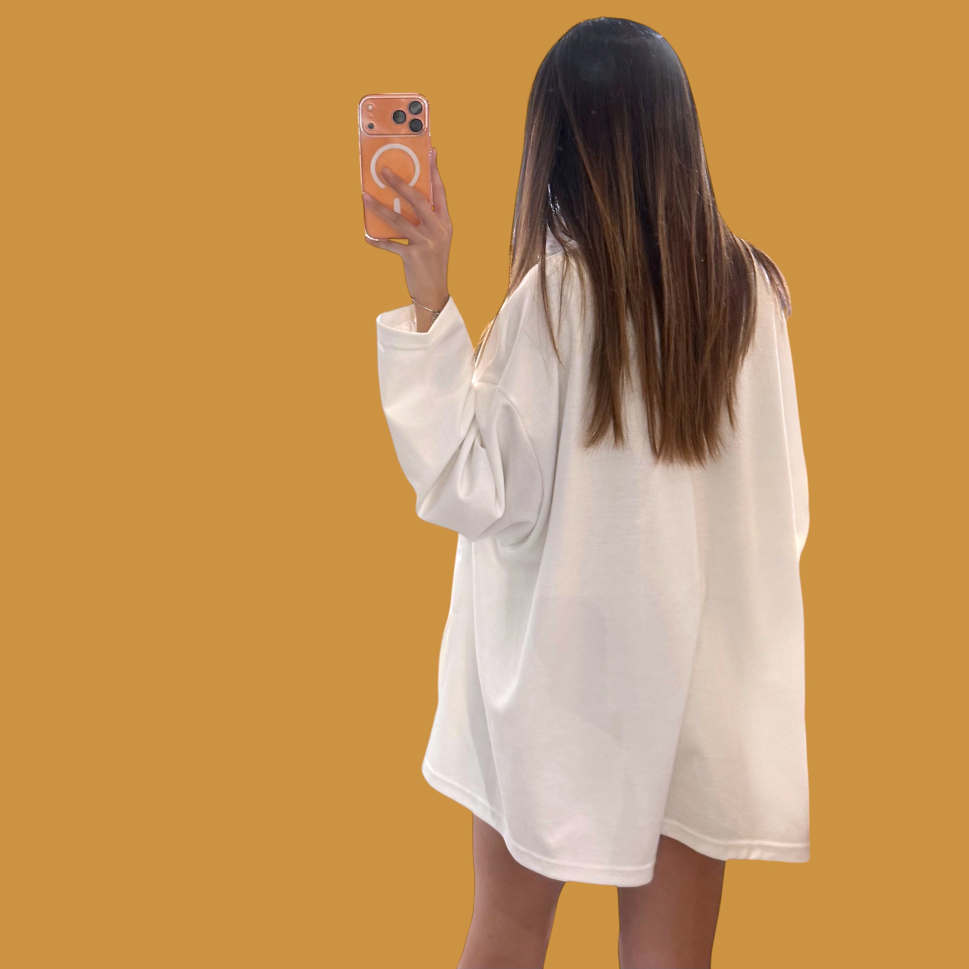 天使側開叉衛衣