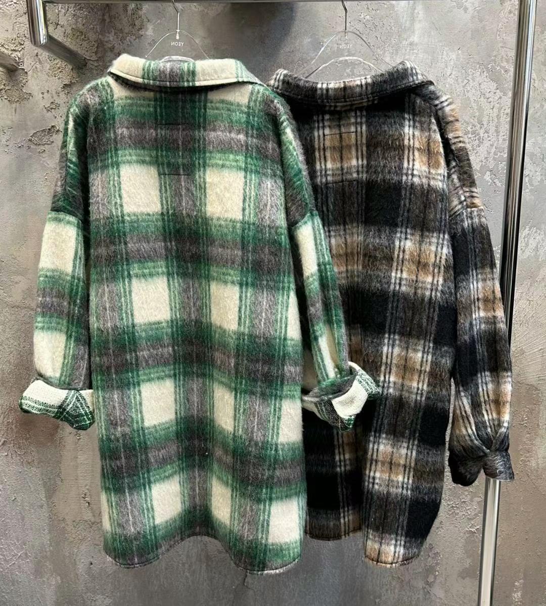 checkered fleece shirt