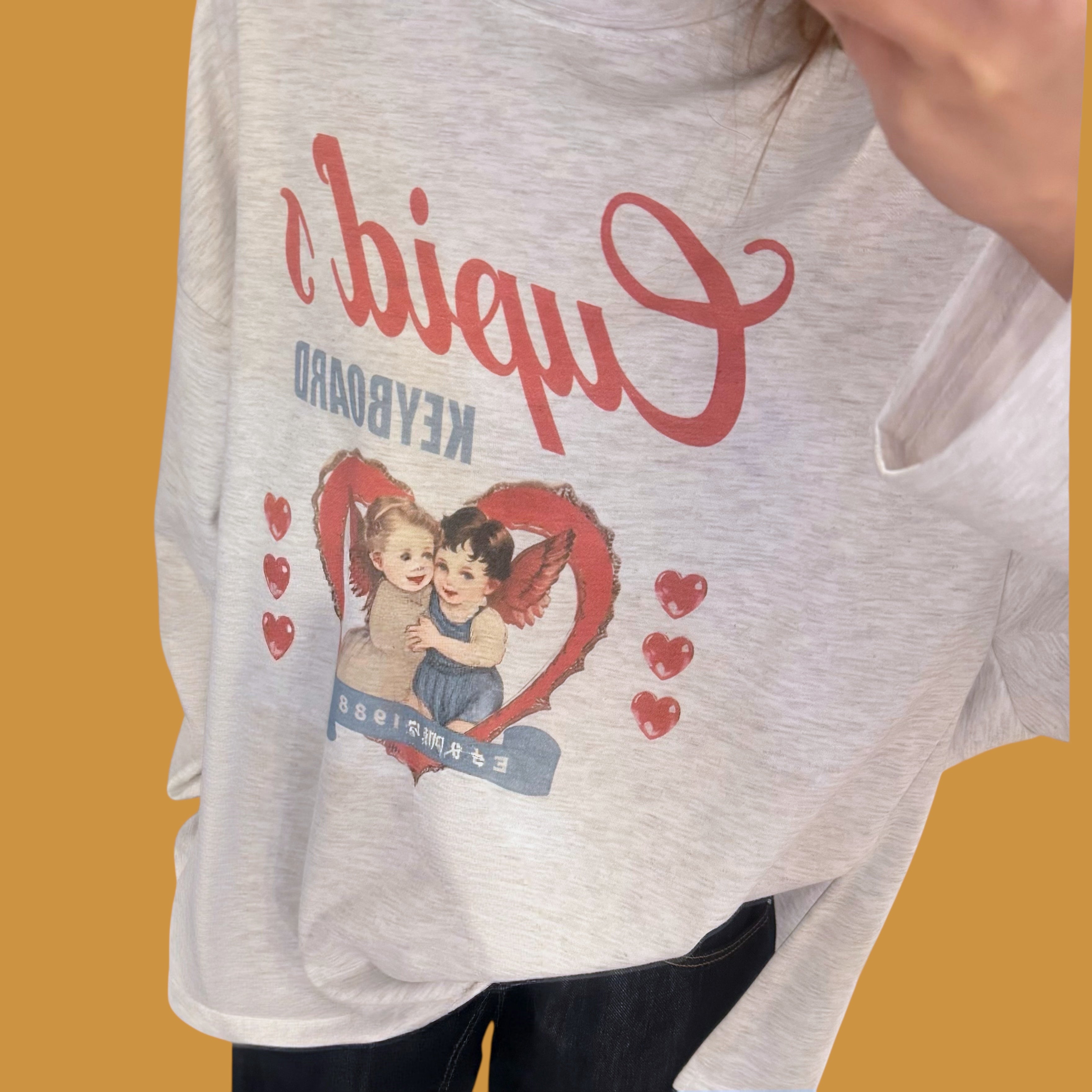 天使側開叉衛衣