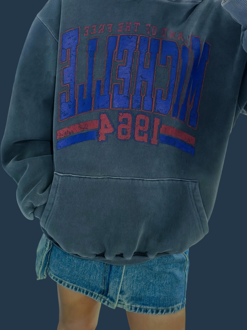 “MICHELLE”有帽洗水衛衣