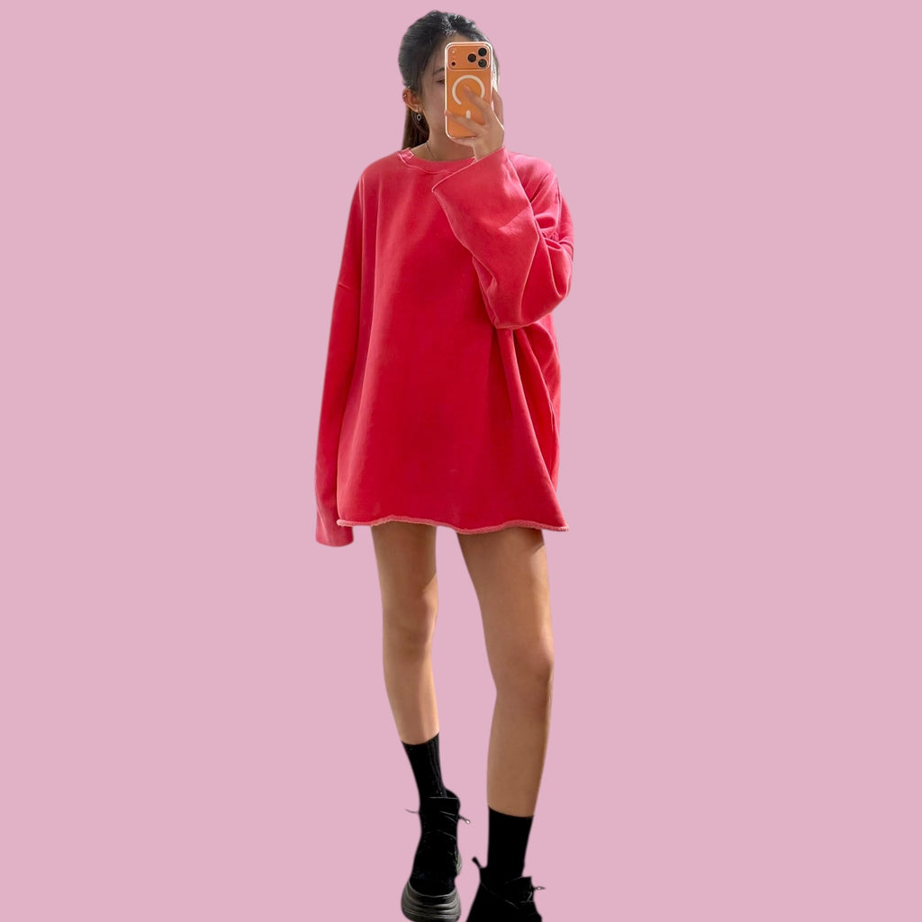 洗水淨色長衛衣