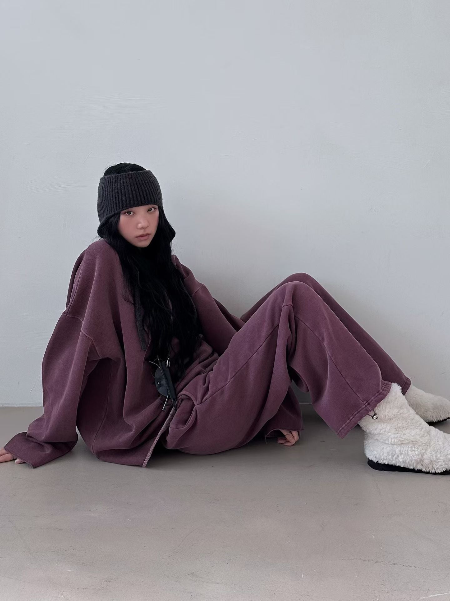 洗水淨色長衛衣