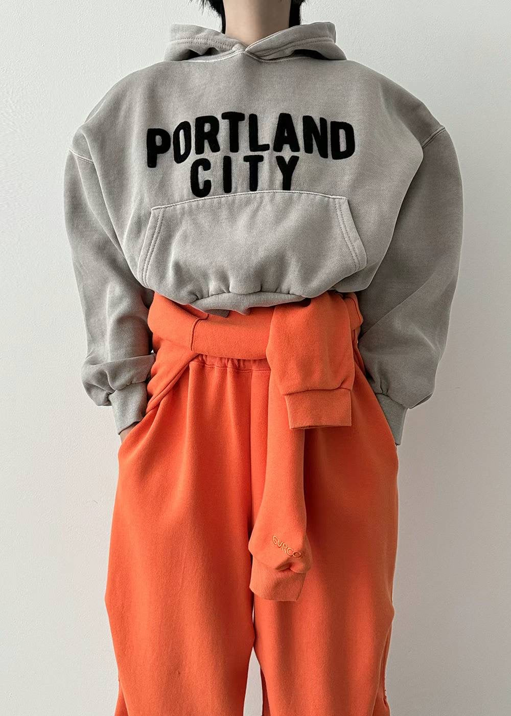 有帽 "Portland"短衛衣