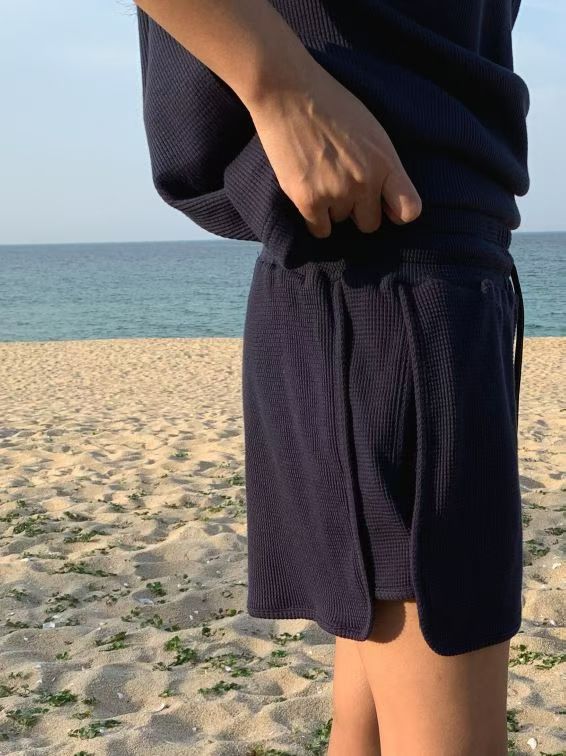 窩夫格短褲(set裝可另購格Polo領窩夫格Tee)