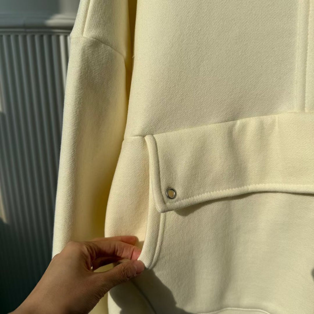 絨面前袋有帽衛衣