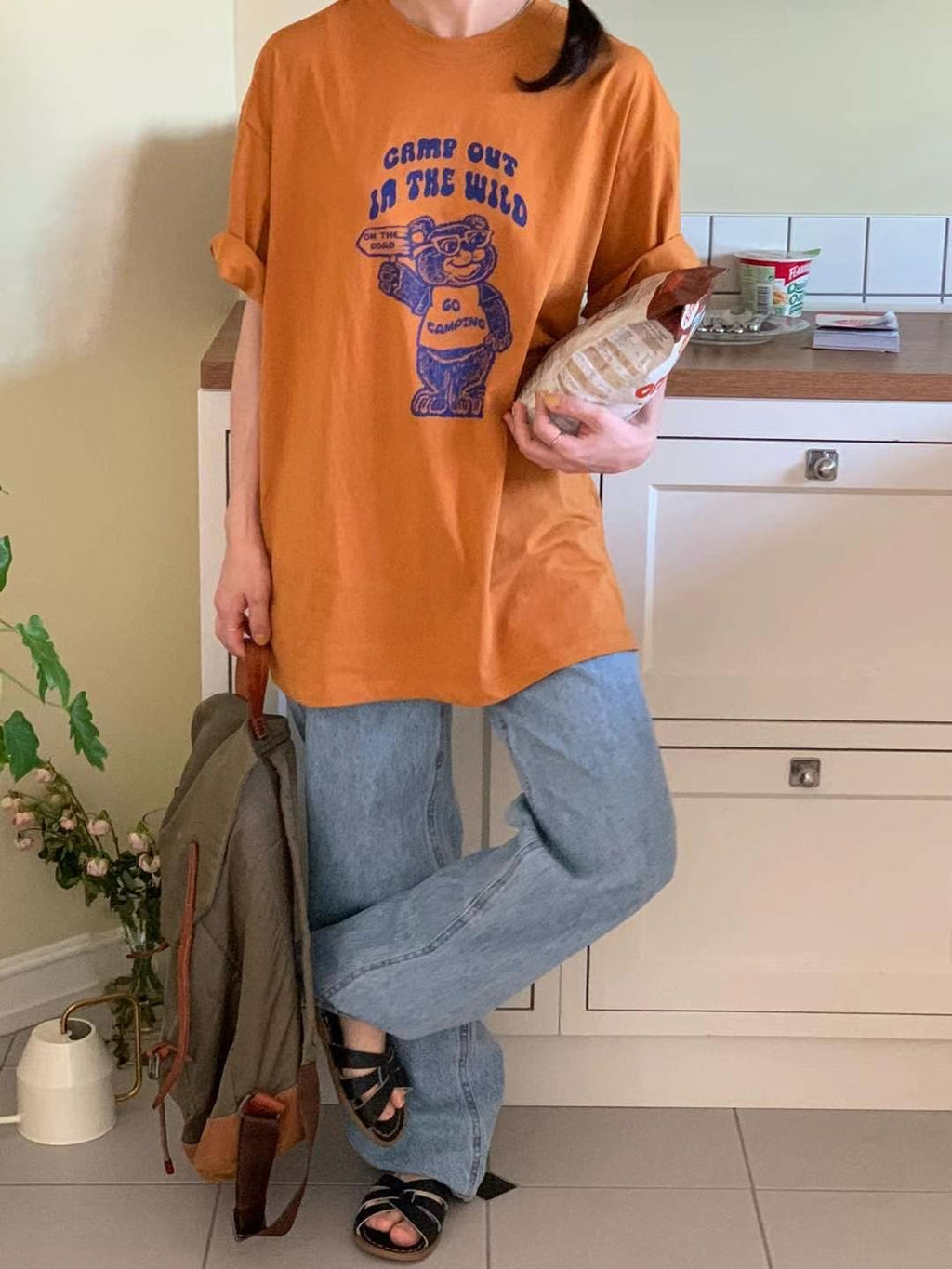 Camping Bear Bear Tee
