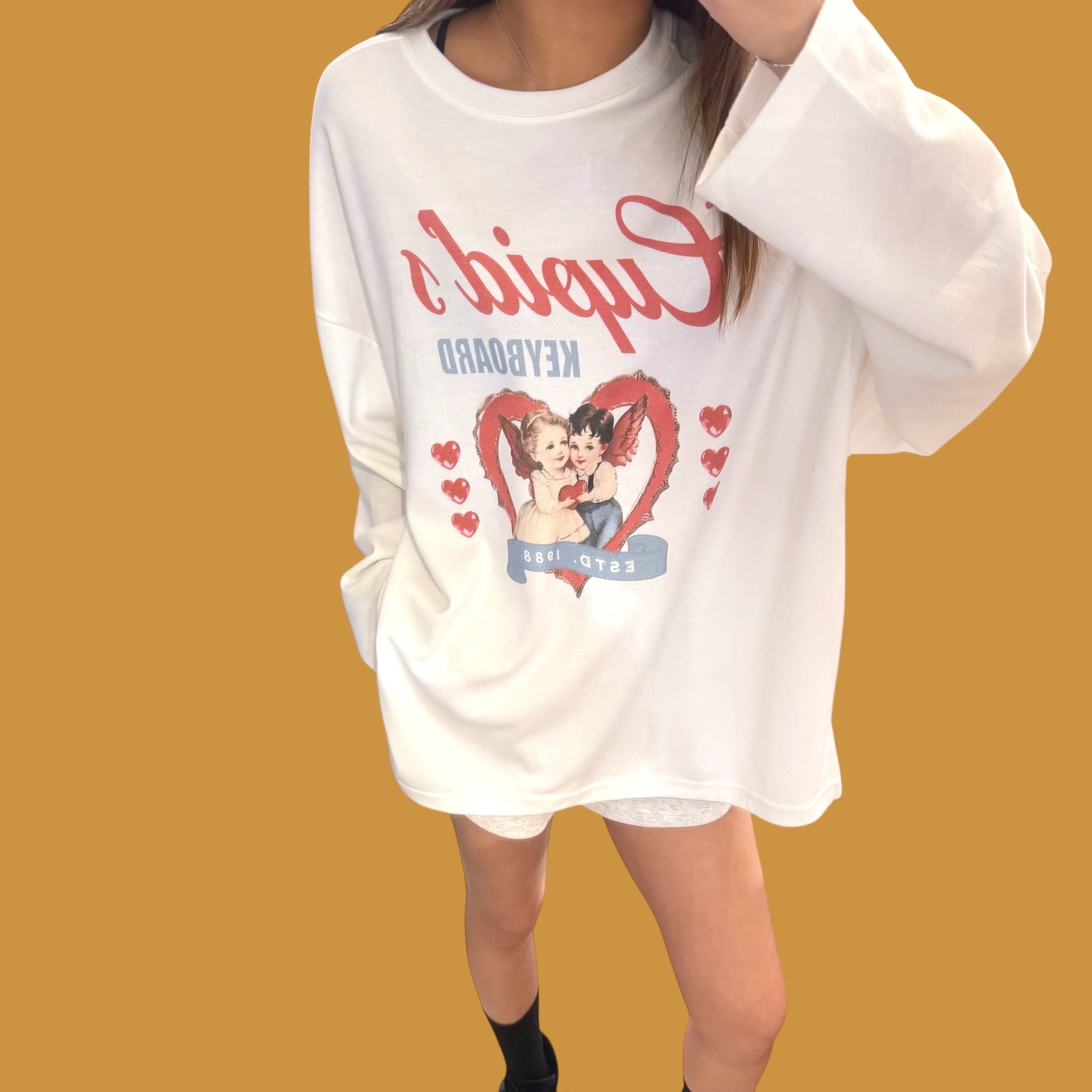 天使側開叉衛衣