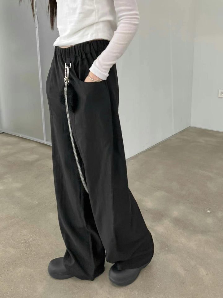 Button front trousers