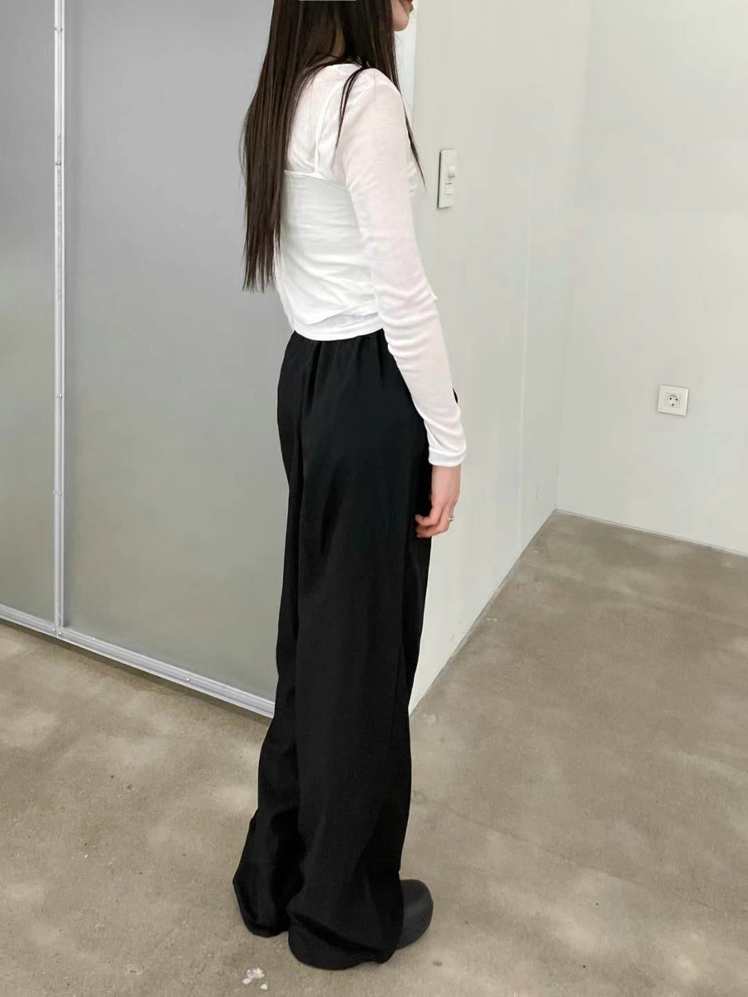 Button front trousers