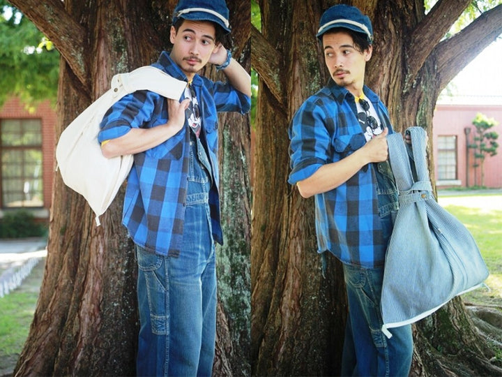 Made in Japan, denim shopping bag