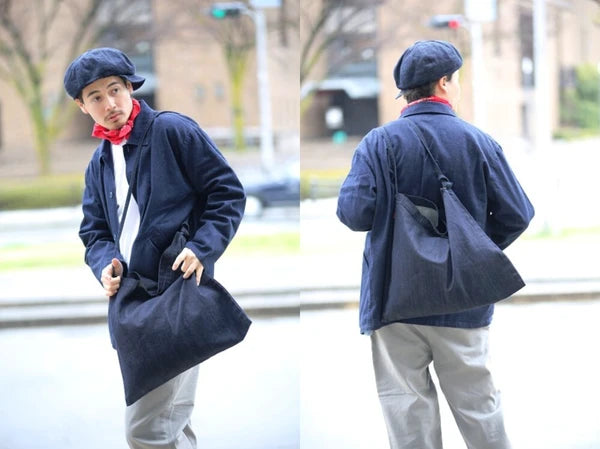 Made in Japan, single strap denim bag