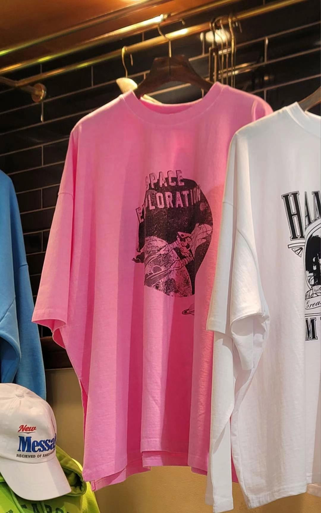 “Space”短袖長Tee