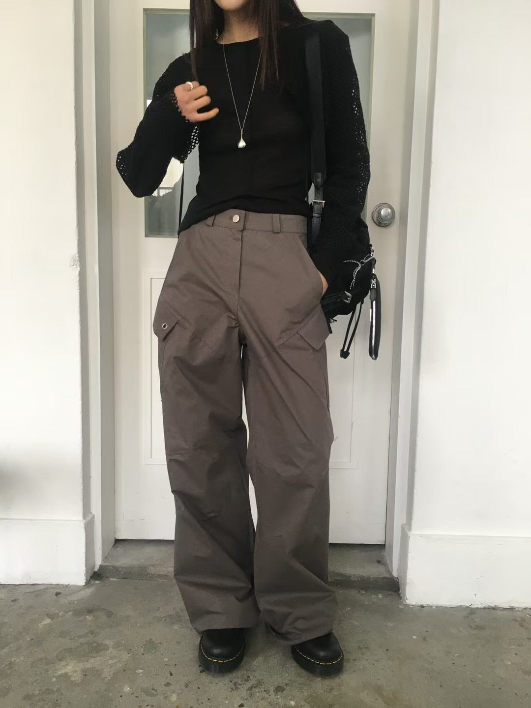 兩斜袋長褲