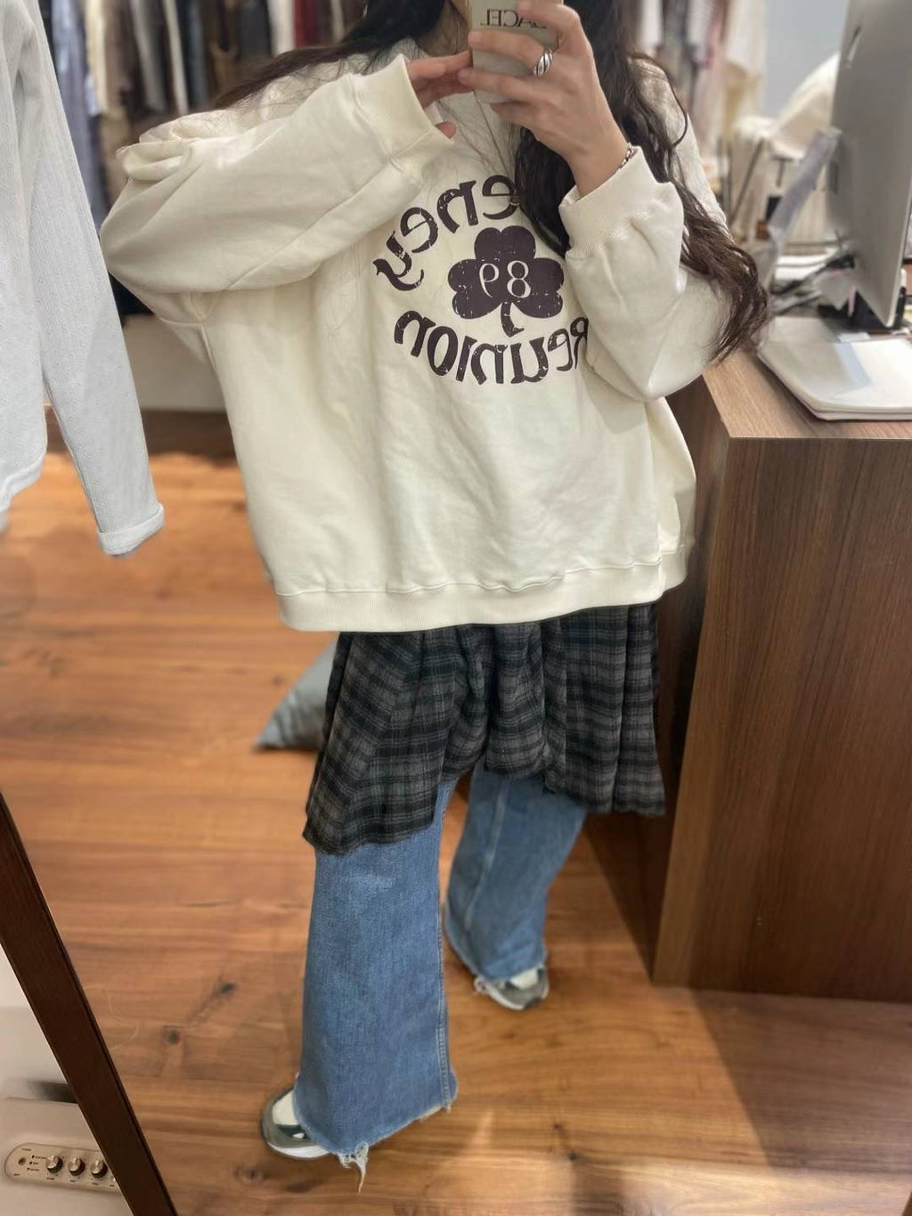 不規則邊格仔裙
