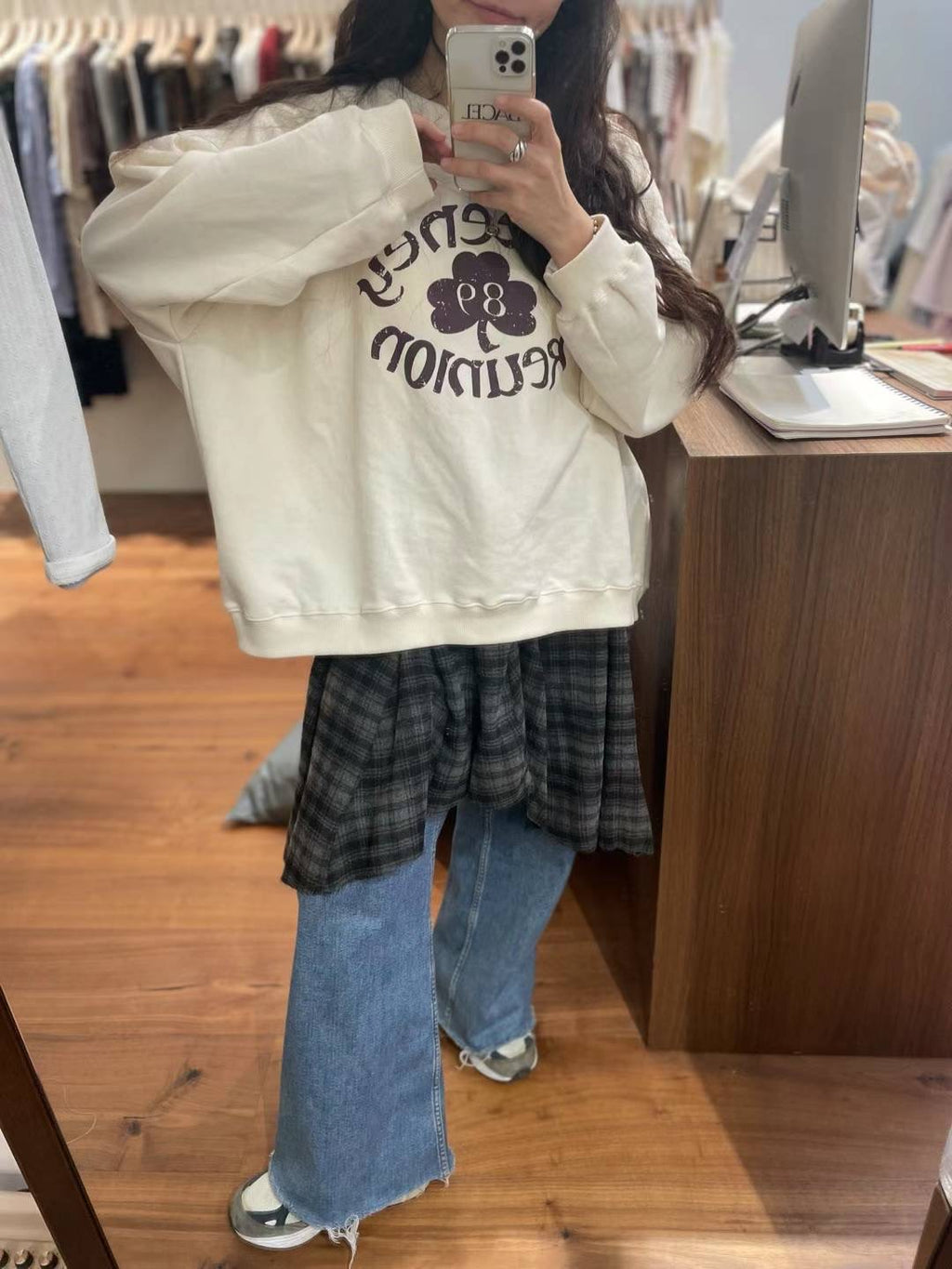 不規則邊格仔裙