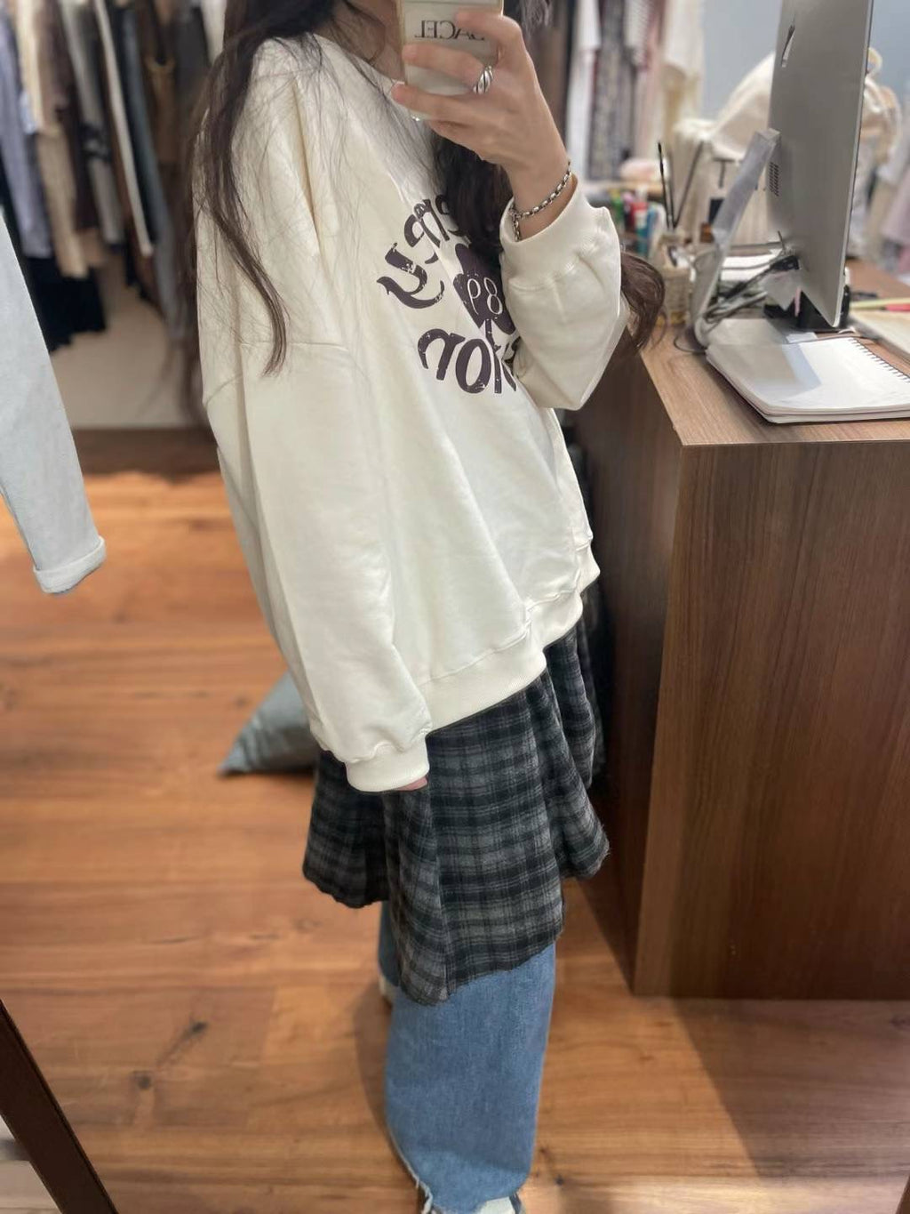 不規則邊格仔裙