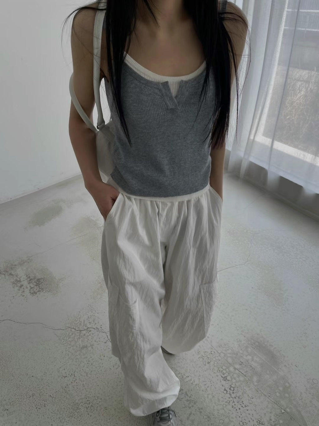 Fake two-piece camisole