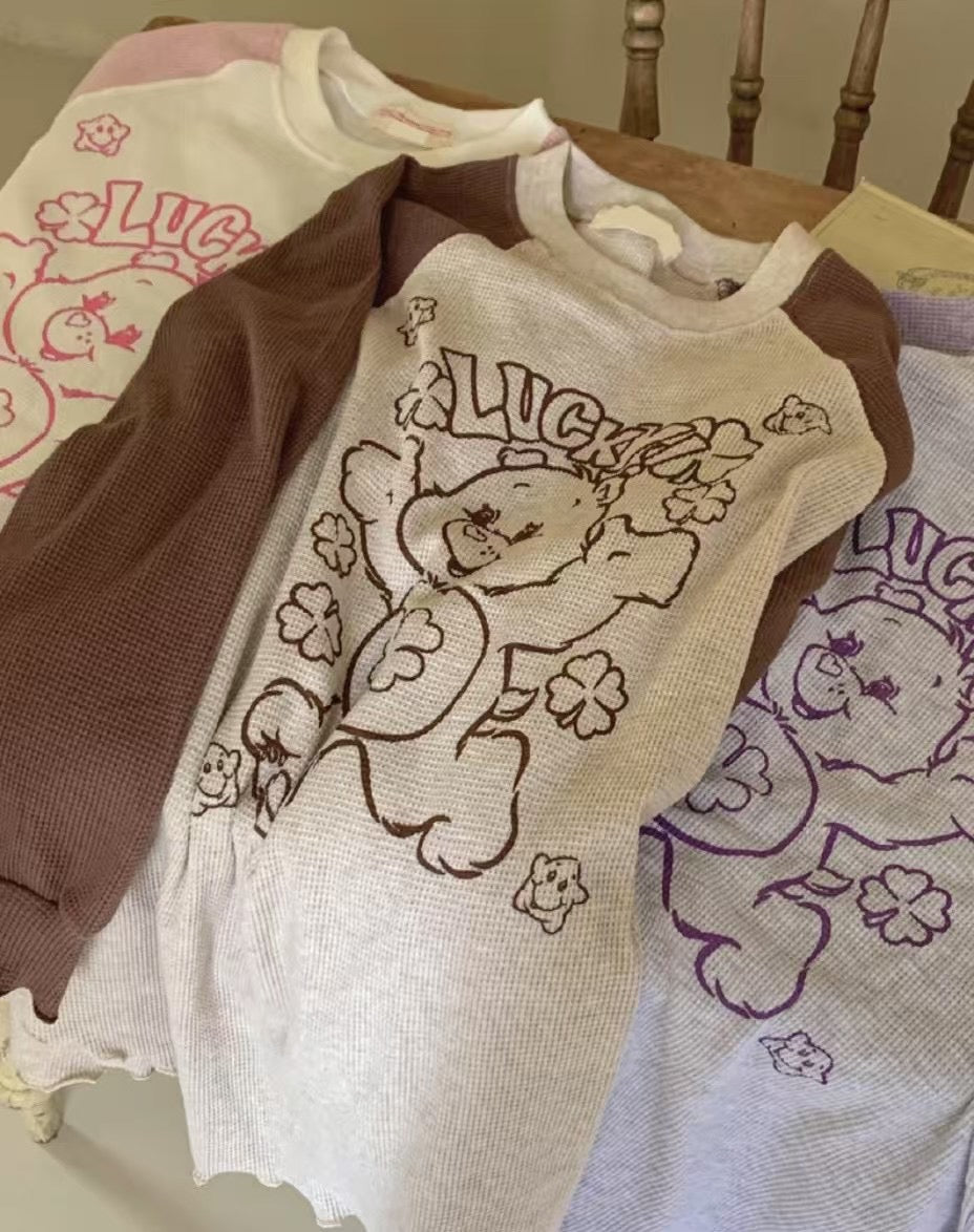 “Lucky” Care Bears牛角膊Tee