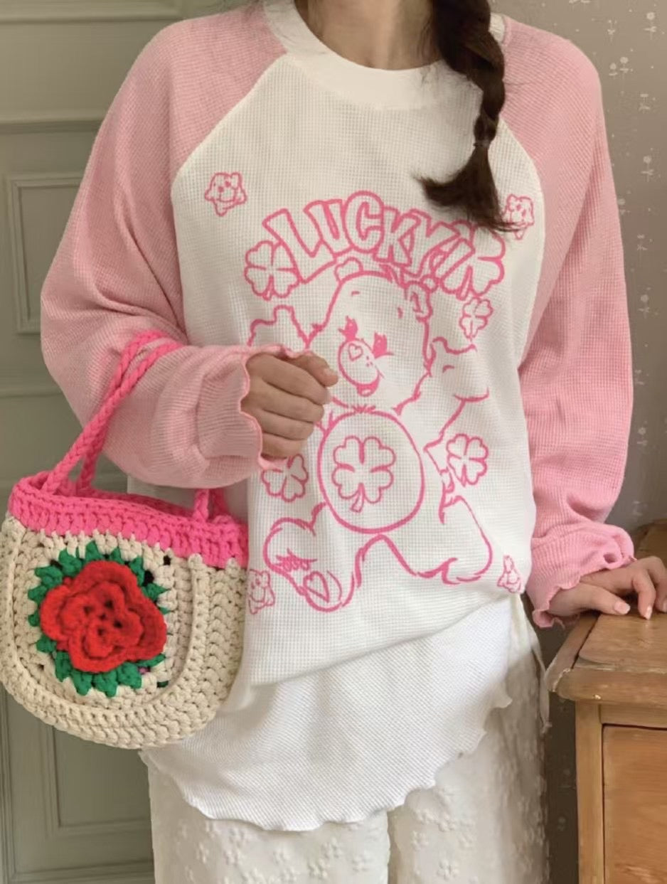 “Lucky” Care Bears牛角膊Tee