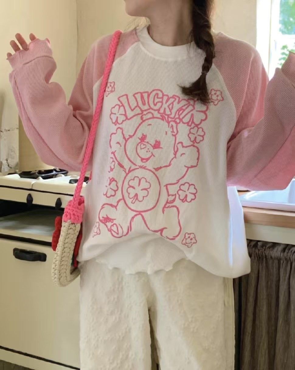 “Lucky” Care Bears牛角膊Tee