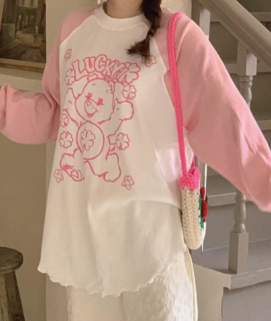 “Lucky” Care Bears牛角膊Tee