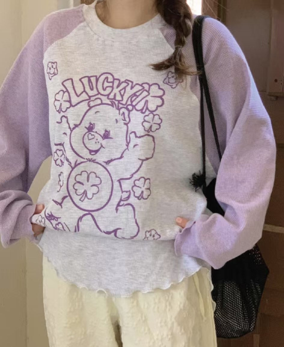 “Lucky” Care Bears牛角膊Tee
