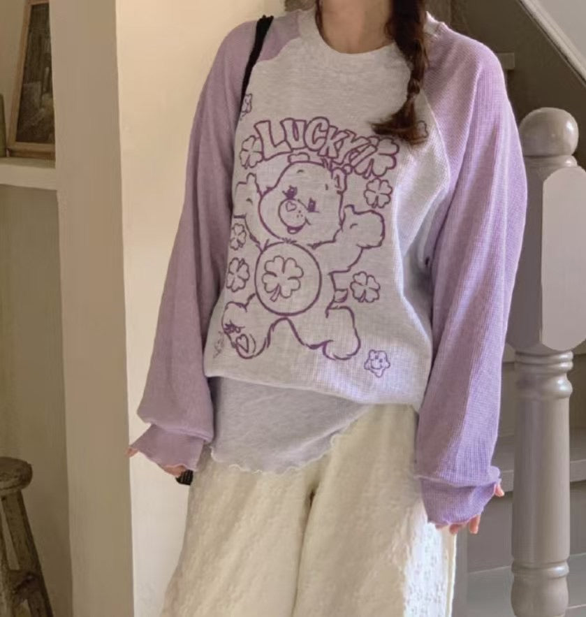 “Lucky” Care Bears牛角膊Tee