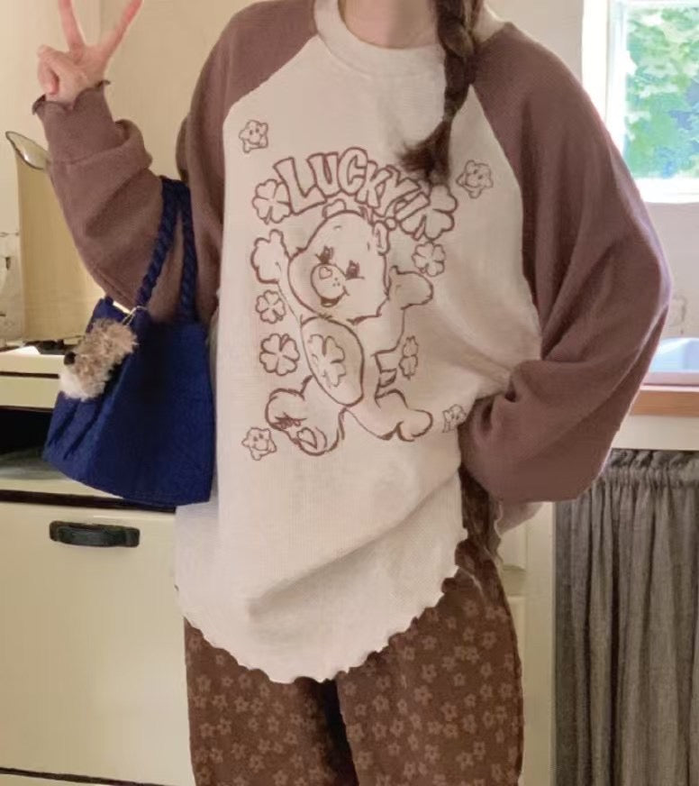 “Lucky” Care Bears牛角膊Tee