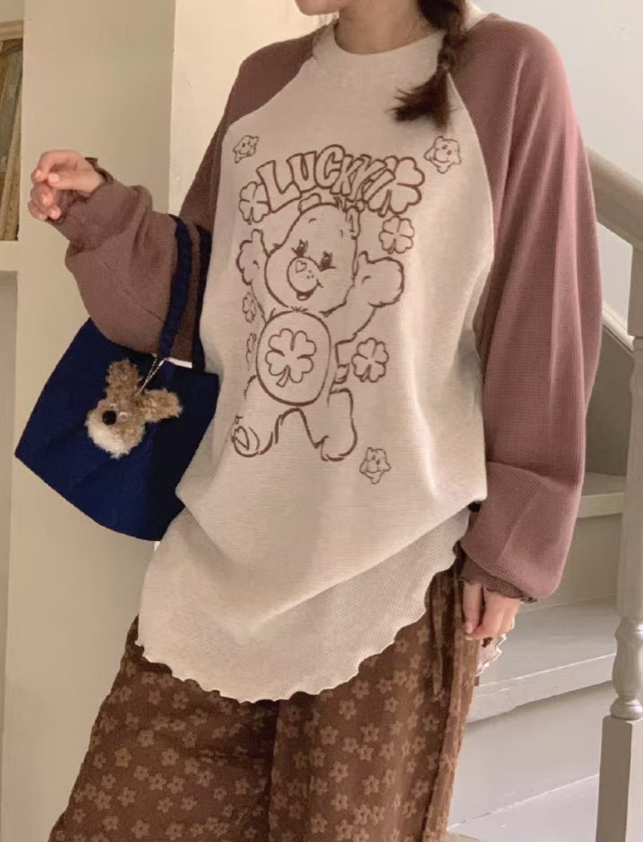 “Lucky” Care Bears牛角膊Tee