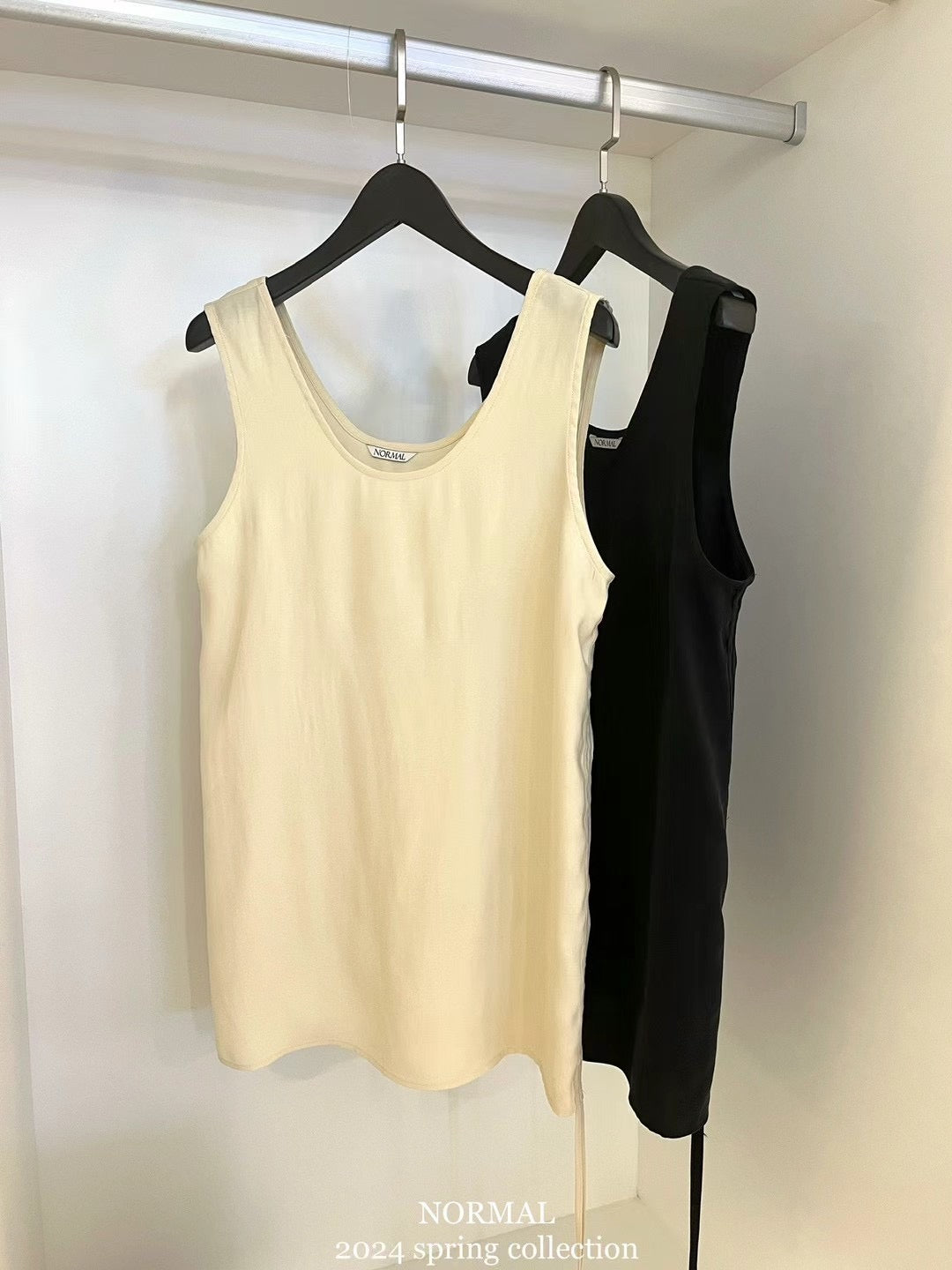 corded chiffon long vest