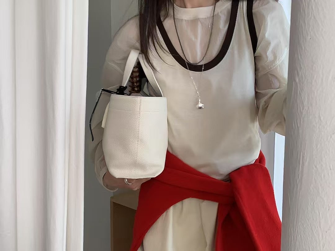 拚色滑料背心