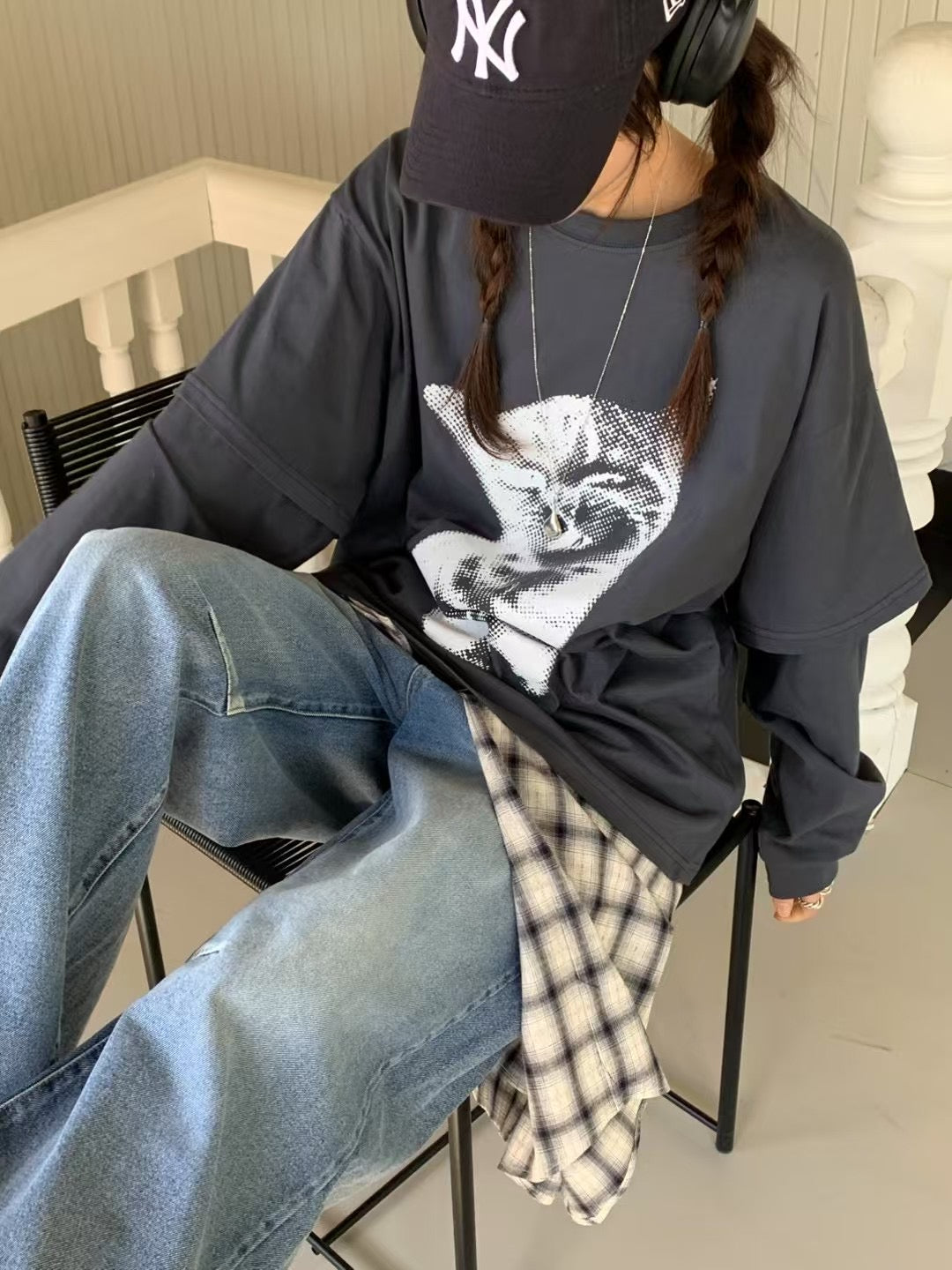 貓貓雙袖Tee
