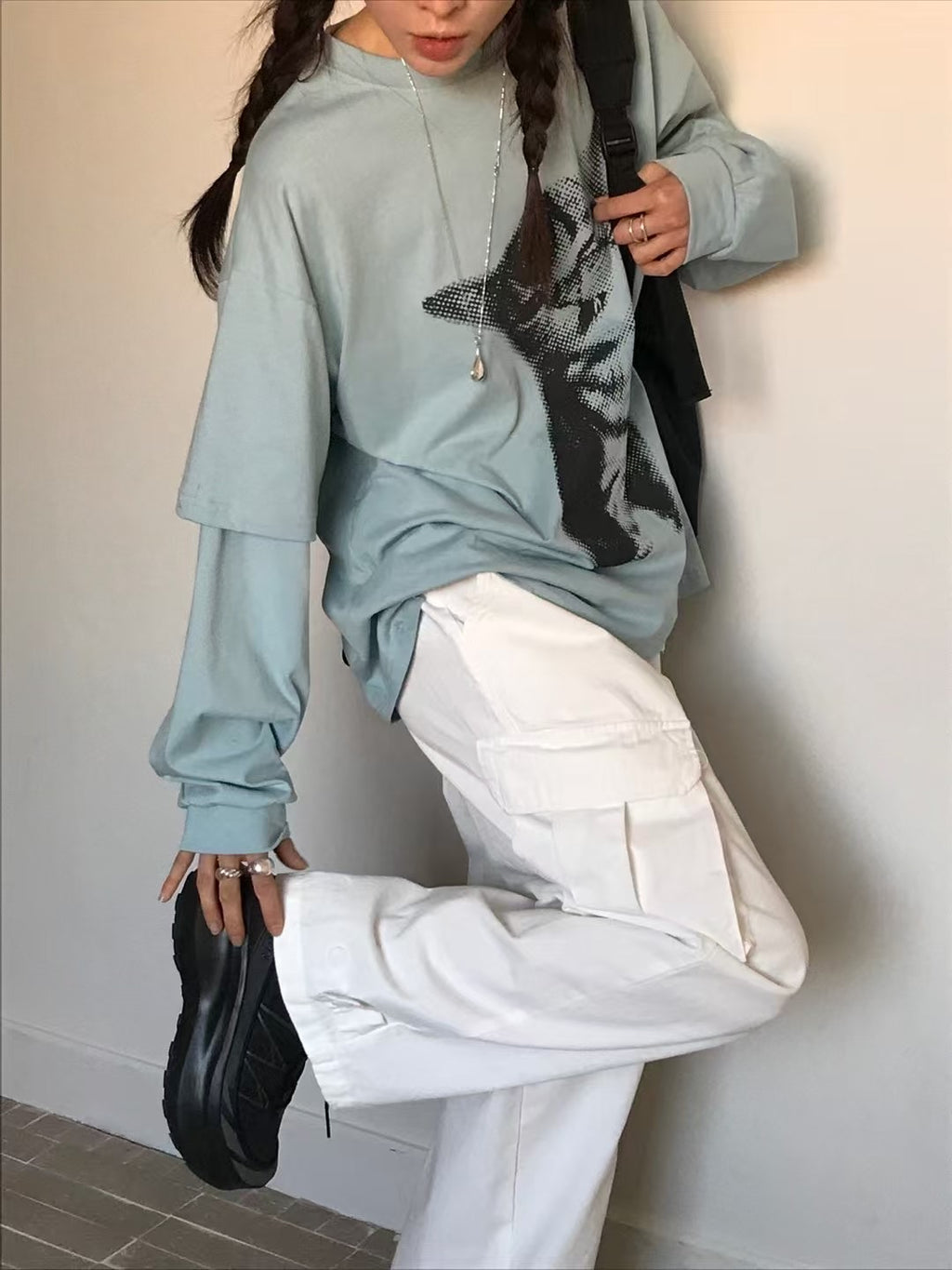 貓貓雙袖Tee