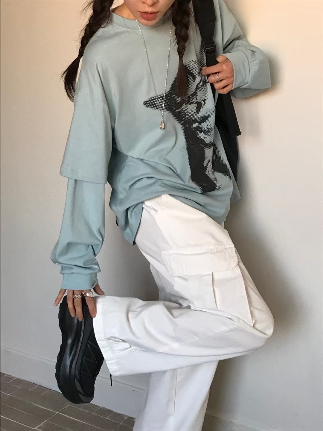 貓貓雙袖Tee