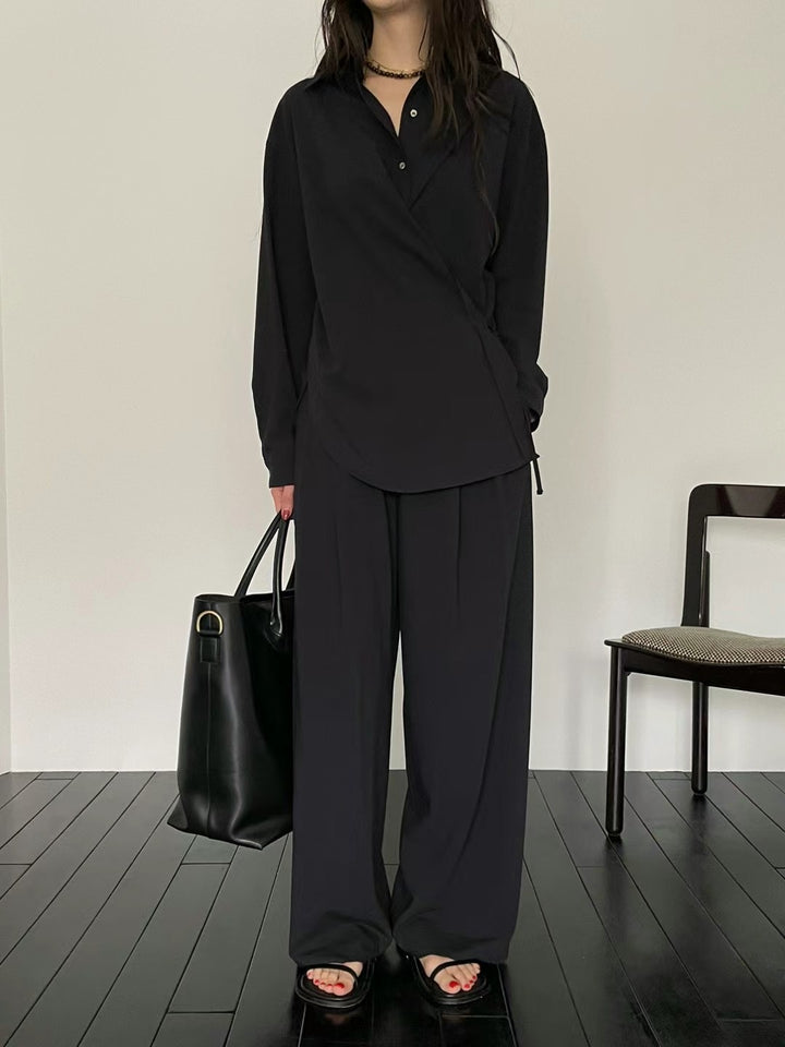 Tailor-made trousers (side-button shirts can be purchased separately for a set)