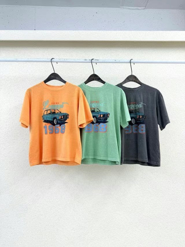 “1968” car  Tee (set裝可另購闊腳布褲)