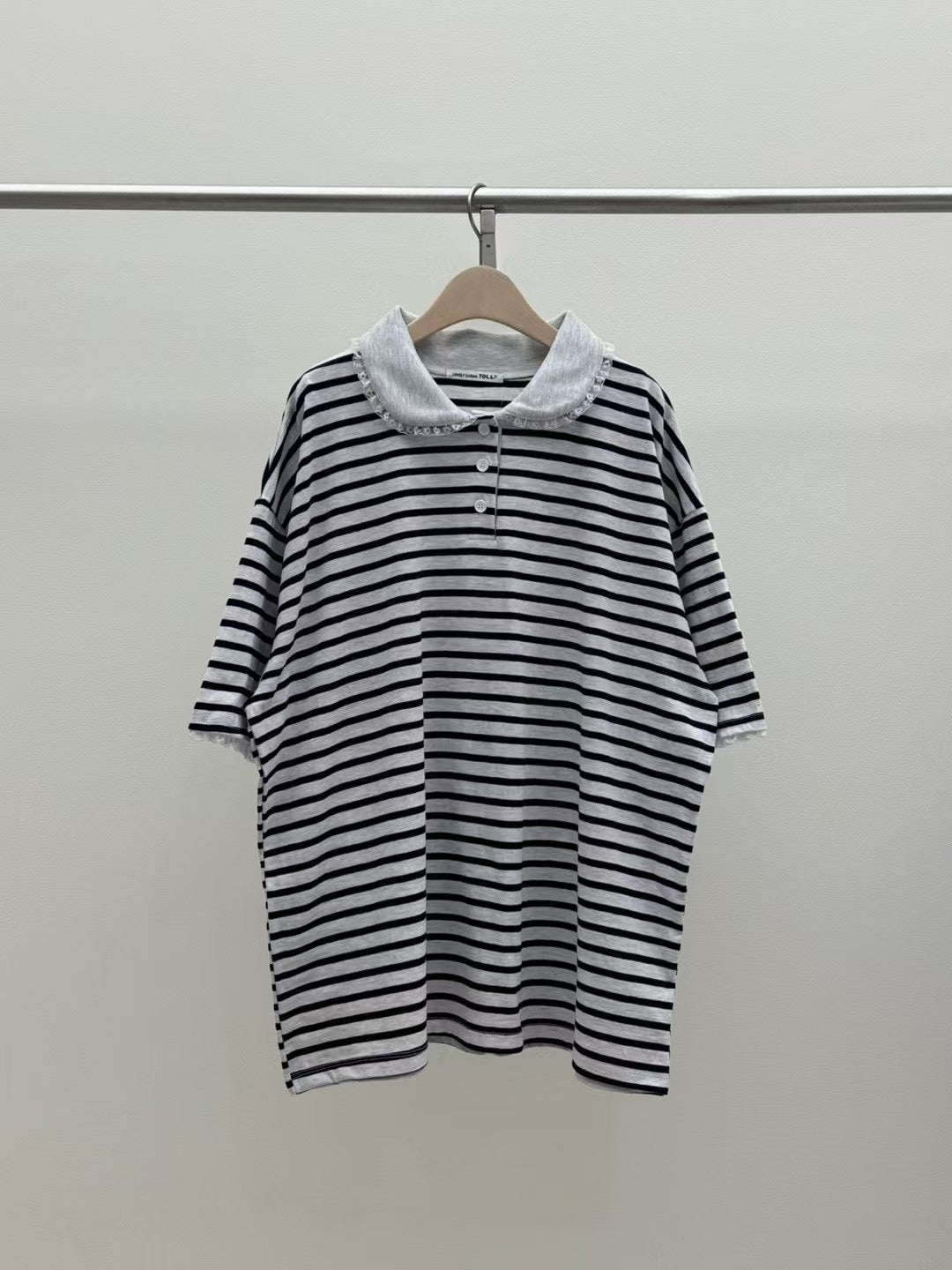 圓領Polo橫間長Tee
