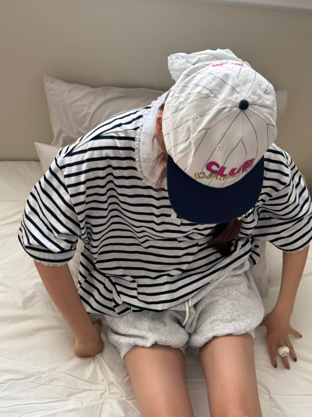 圓領Polo橫間長Tee