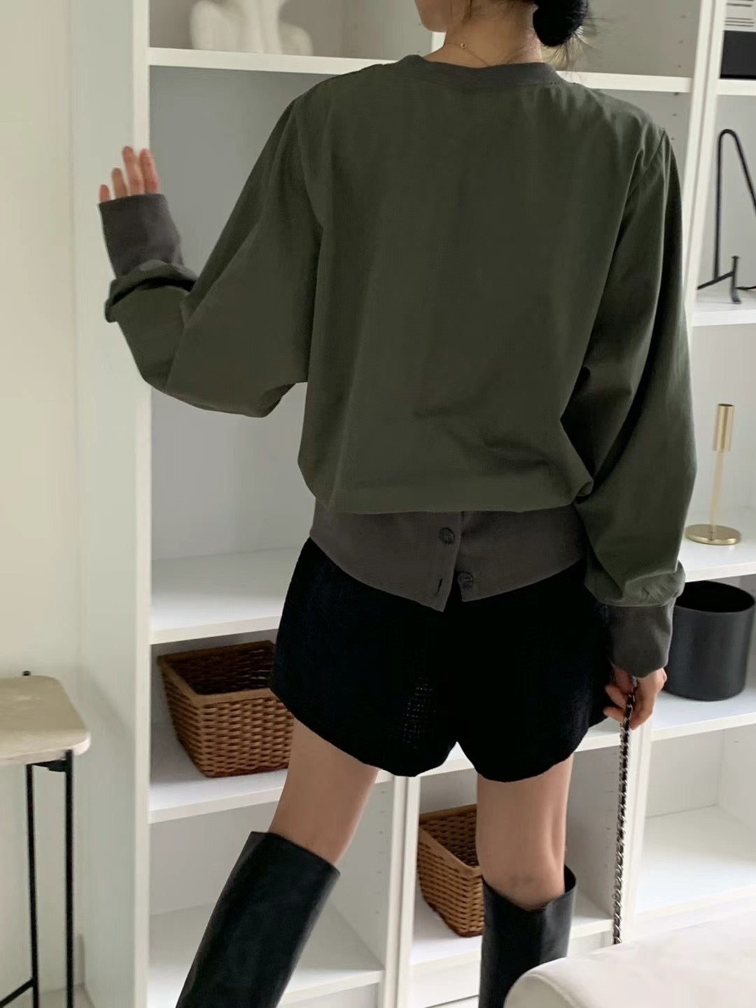 束腳滑料Tee