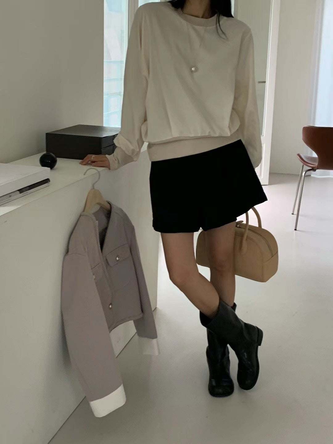 束腳滑料Tee