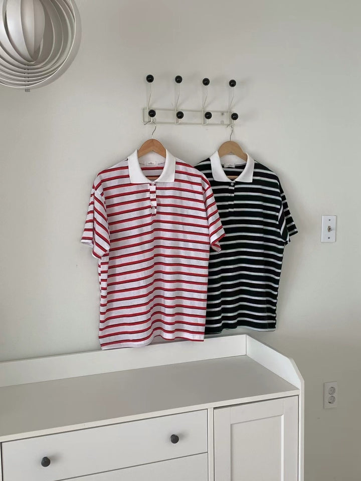 horizontal polo shirt