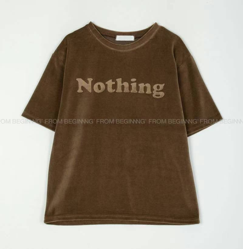 “Nothing”絲絨Tee