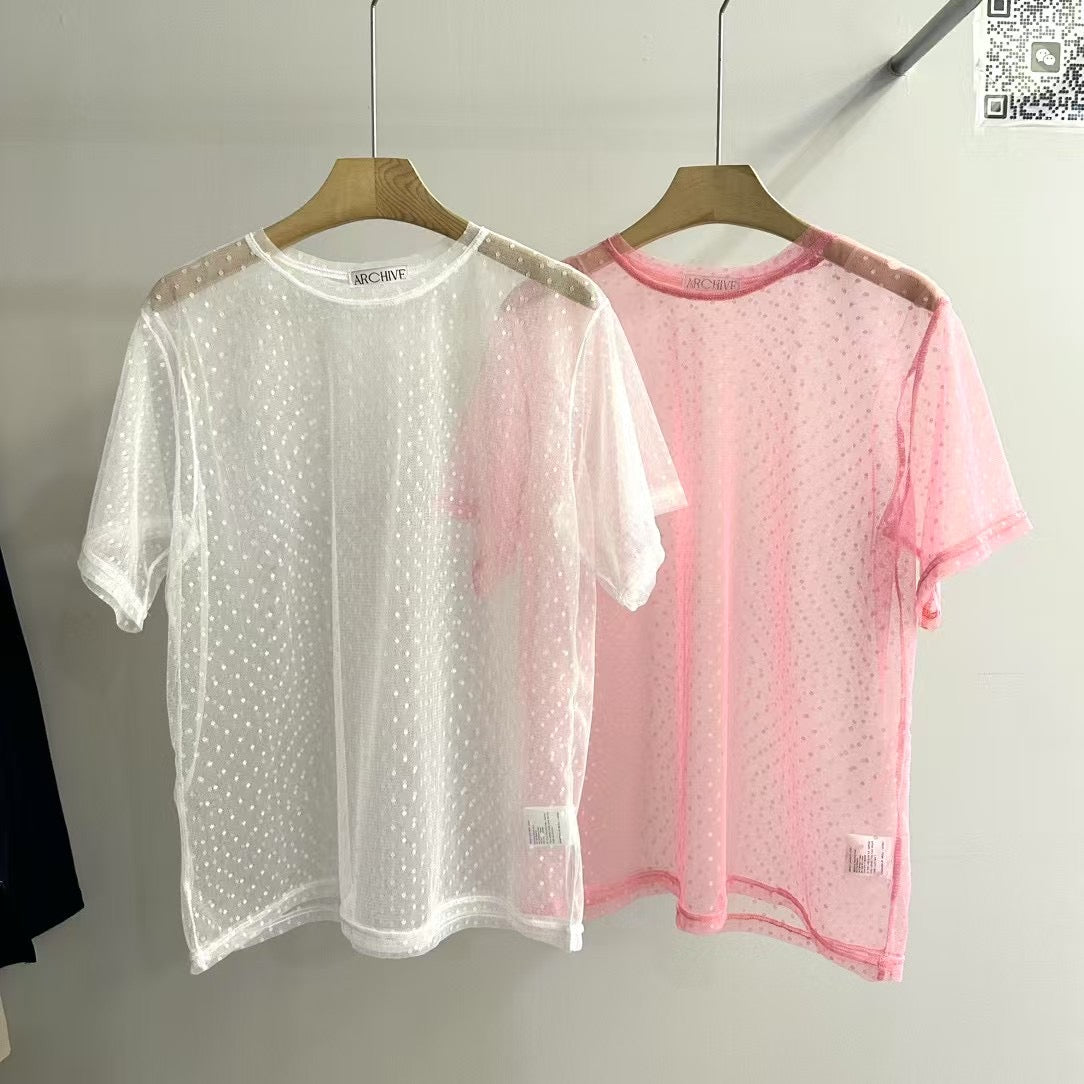 點點短袖紗TEE