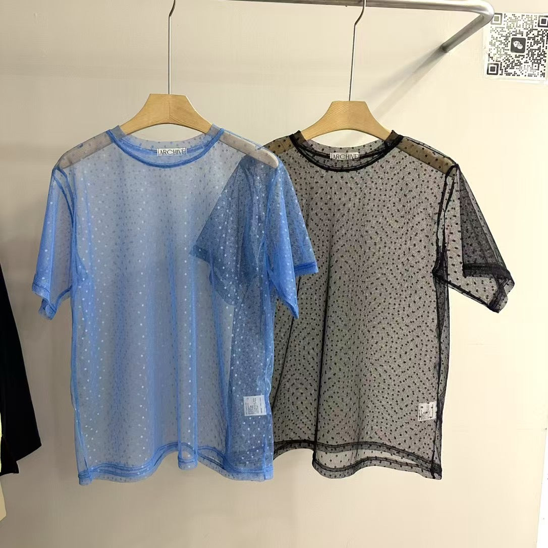 點點短袖紗TEE