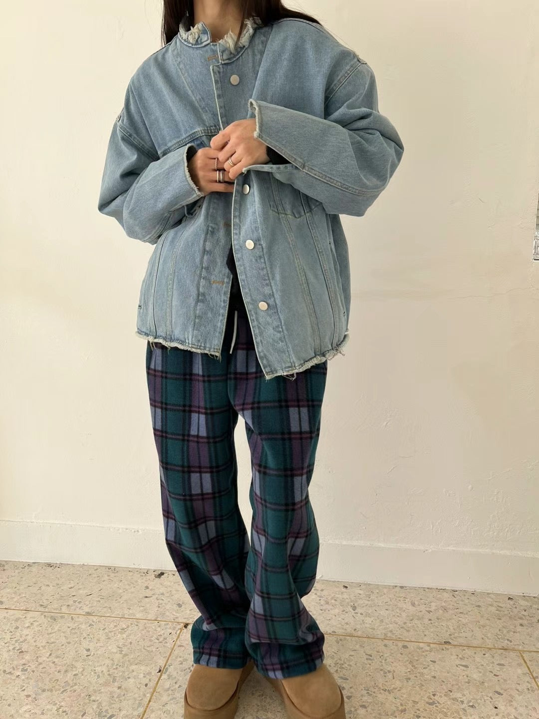 洗水兩袋牛仔褸